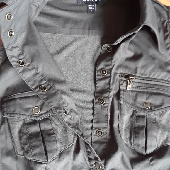 Vintage Bebe Sleeveless Collared Bodysuit - Picture 2 of 11